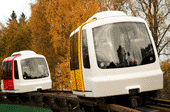 vectus podcars on track - prt personal rapid transit pod car system